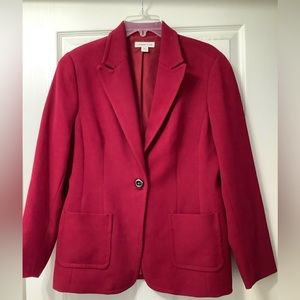 Women’s Suit Blazer, size 14. Coldwater Creek, Magenta color. New w/tags